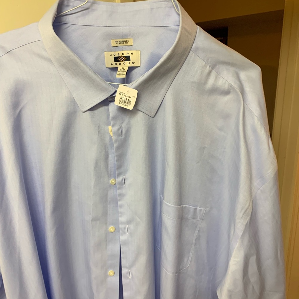 Brand new Joseph Abboud blue button down. 22 34/35